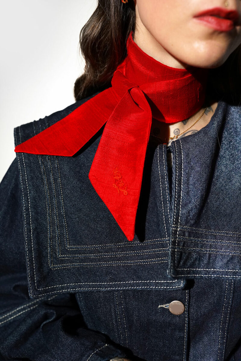 Paris Silk Neck Bow - Image 2