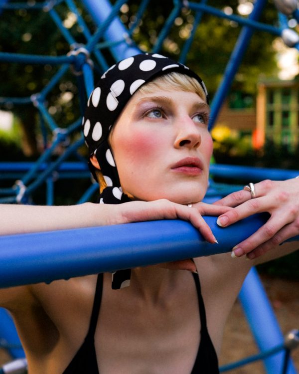 Polka Summer Silk Cap