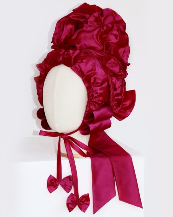 Opera Silk Wig Bonnet Magenta
